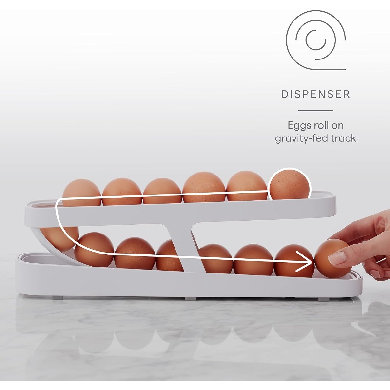 Egg Dispenser (Double Layer),  - Food Storage Types ulasan dan harga