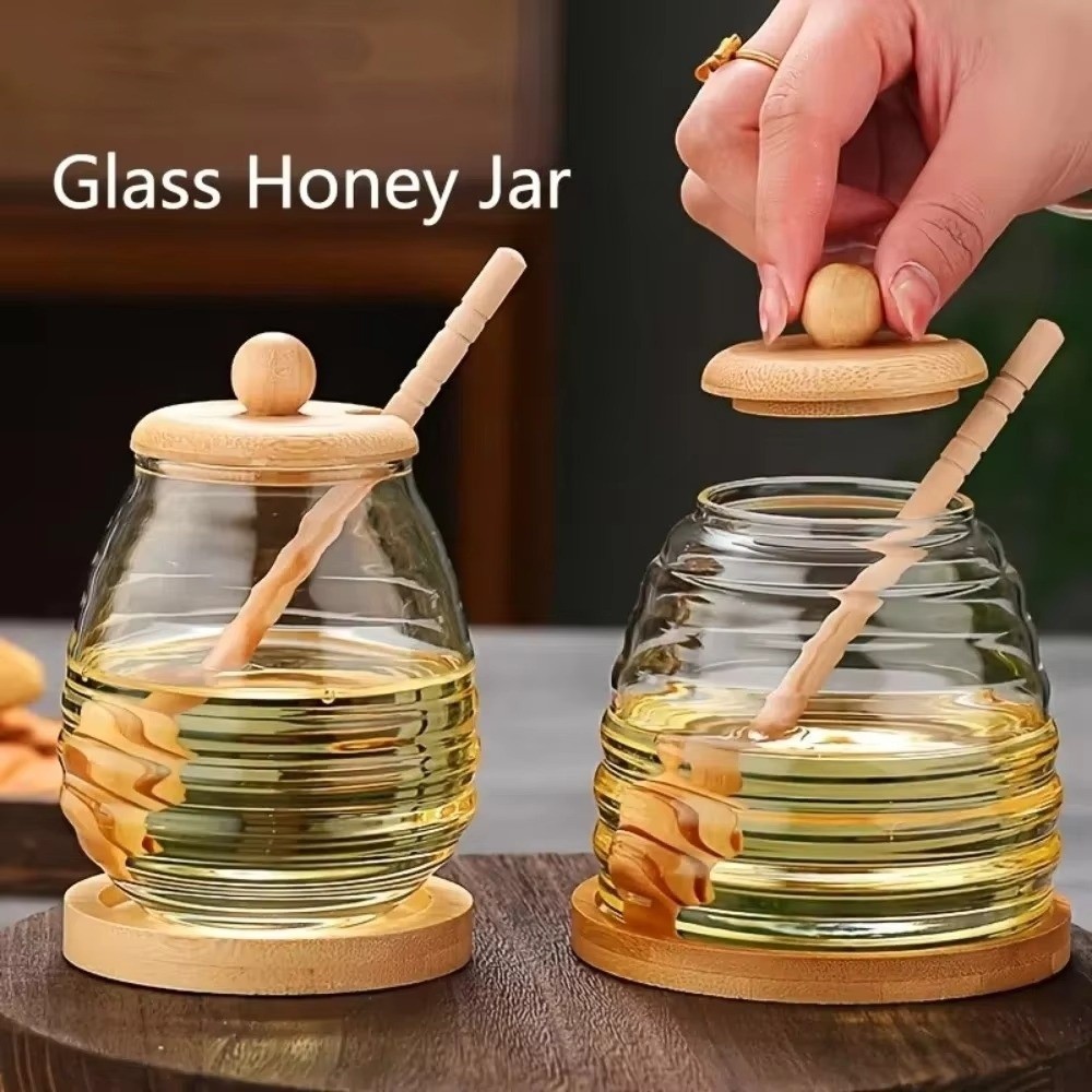 Transparent Glass Honeycomb Ta - Food Storage Glass Containers Large ulasan dan harga