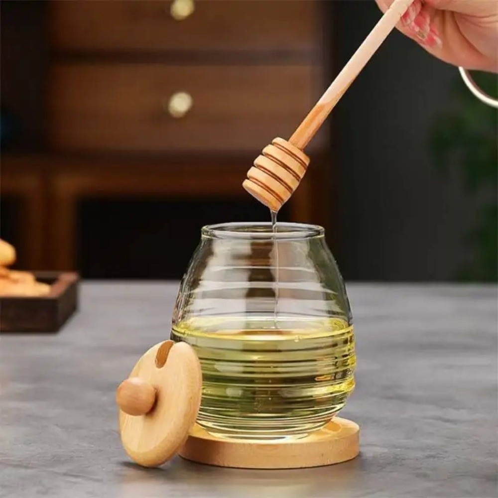 Transparent Glass Honeycomb Ta - Food Storage Glass Containers Large ulasan dan harga