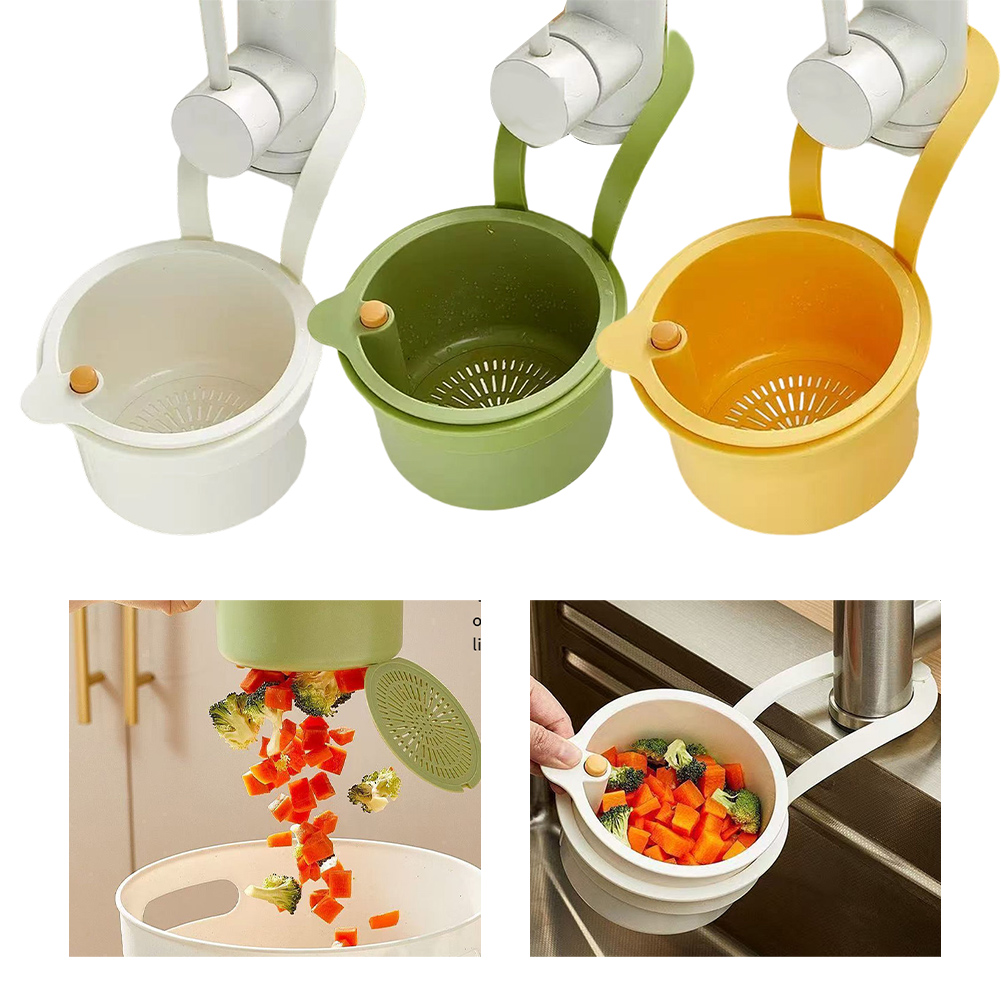 1Pc Press-Type Drain Basket: F - Food Storage Types ulasan dan harga