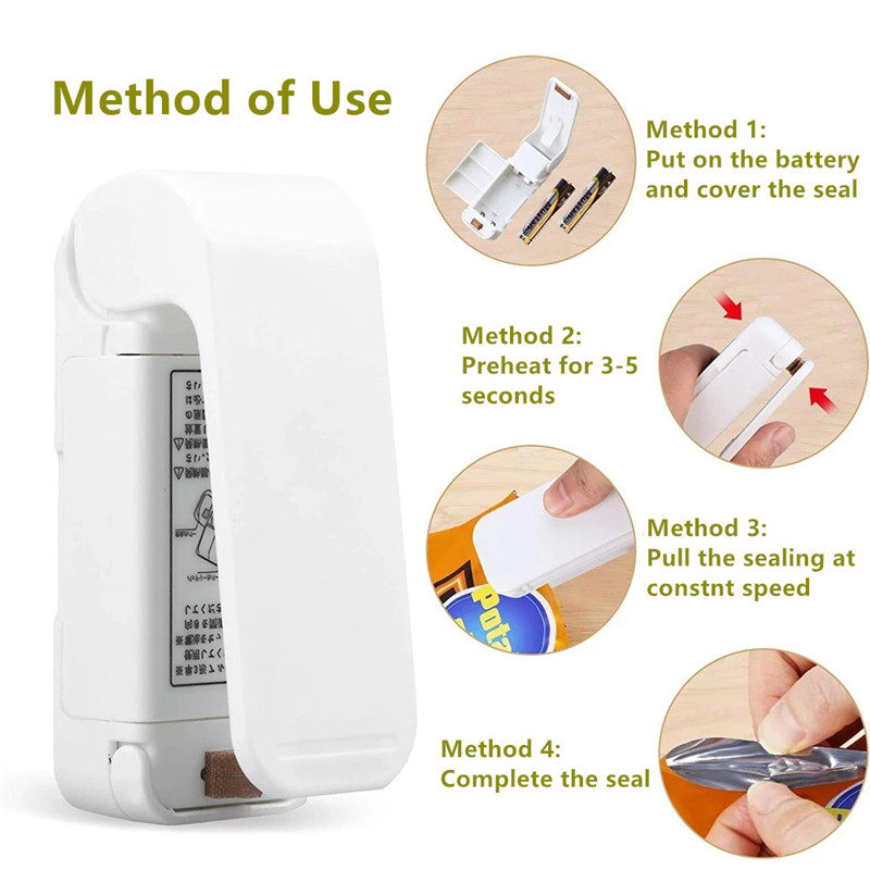 Portable Bag Heat Sealer Plast - Food Storage Vacuum Sealer Machine ulasan dan harga