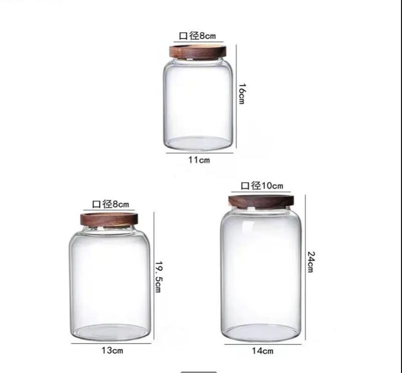 Glass Storage Jar with Lid Lar - Food Storage Glass Containers Large ulasan dan harga