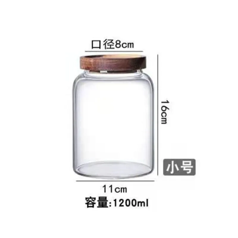 Glass Storage Jar with Lid Lar - Food Storage Glass Containers Large ulasan dan harga