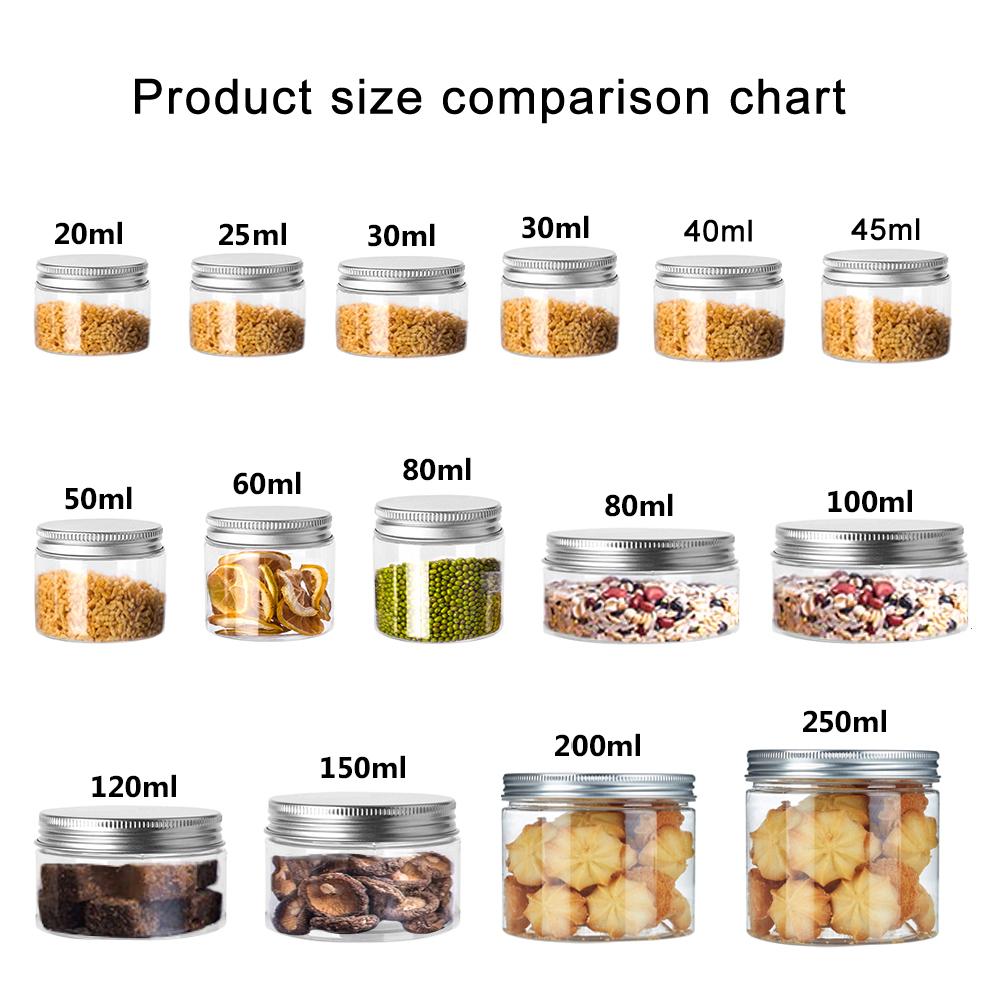 5-10P Storage Jars Clear Alumi - Food Storage Aluminum Containers ulasan dan harga