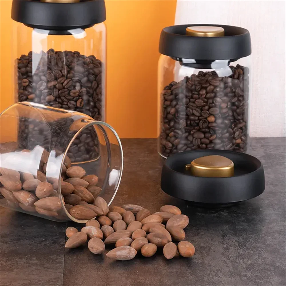 Coffee Beans Vacuum Sealed Tan - Food Storage Glass Container Set ulasan dan harga