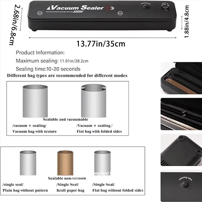 2026 High Quality Vacuum Seale - Food Storage Vacuum Sealer Machine ulasan dan harga