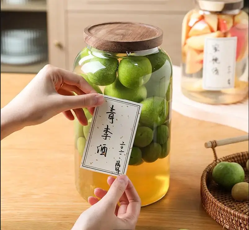Large-capacity Transparent Gla - Food Storage Glass Containers Large ulasan dan harga