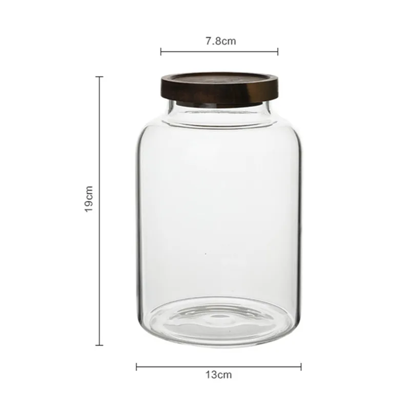 Large-capacity Transparent Gla - Food Storage Glass Containers Large ulasan dan harga