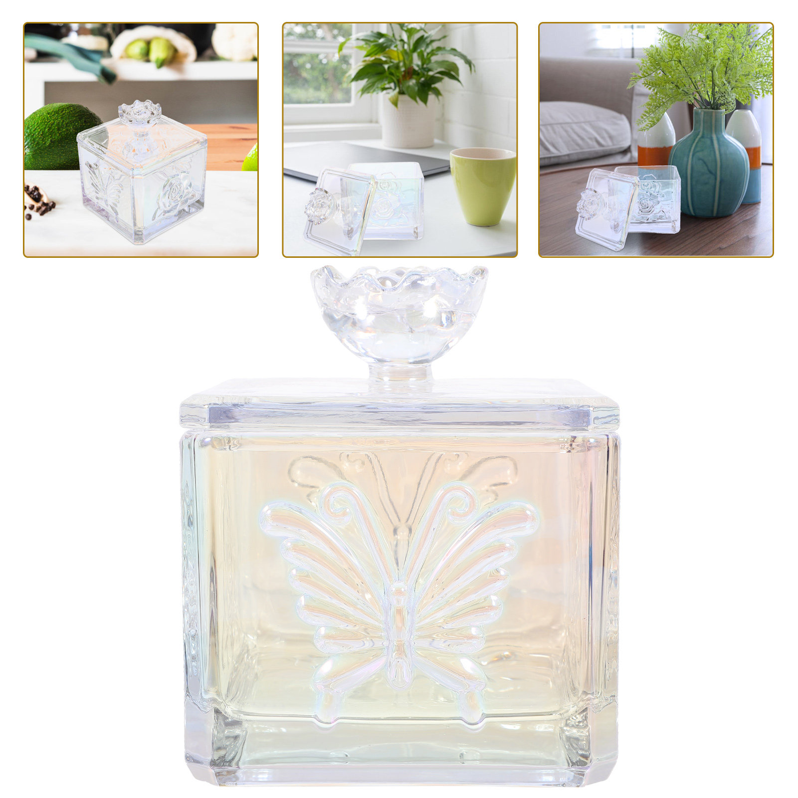 Glass Food Storage Jar with Ai - Food Storage Glass Containers Large ulasan dan harga