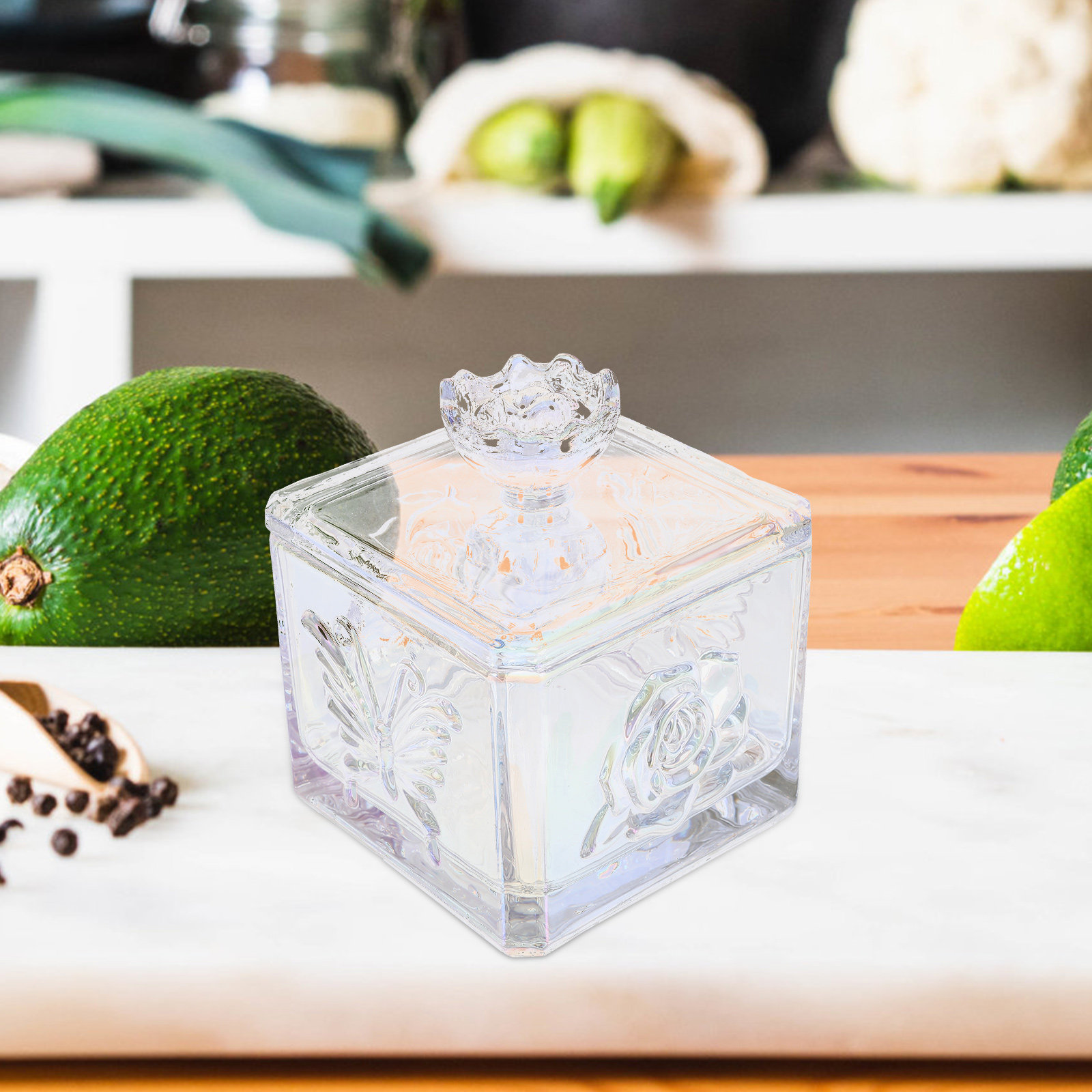 Glass Food Storage Jar with Ai - Food Storage Glass Containers Large ulasan dan harga