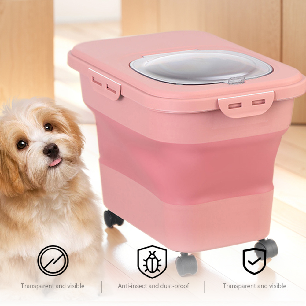 Collapsible Dry Cat Food Box 2 - Food Storage On Table ulasan dan harga