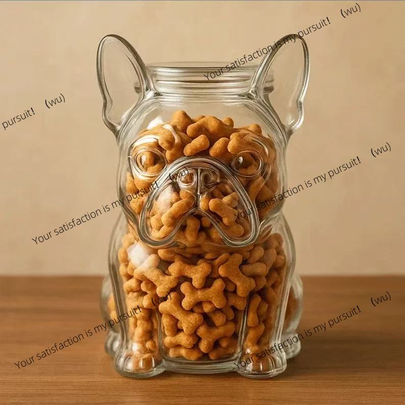 Dog Handling Container Bulldog - Food Storage Glass Containers Large ulasan dan harga