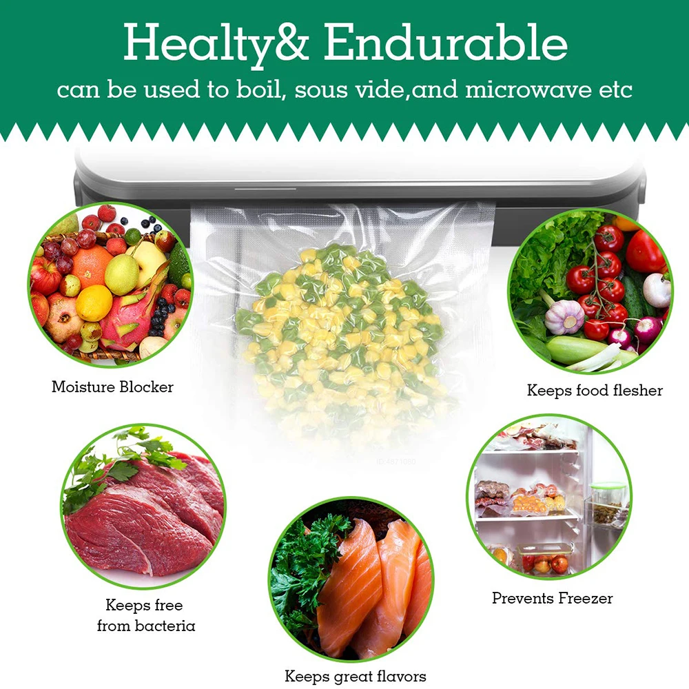 Sous Vide Roll Bags for Vacuum - Food Storage Vacuum Sealer Machine ulasan dan harga